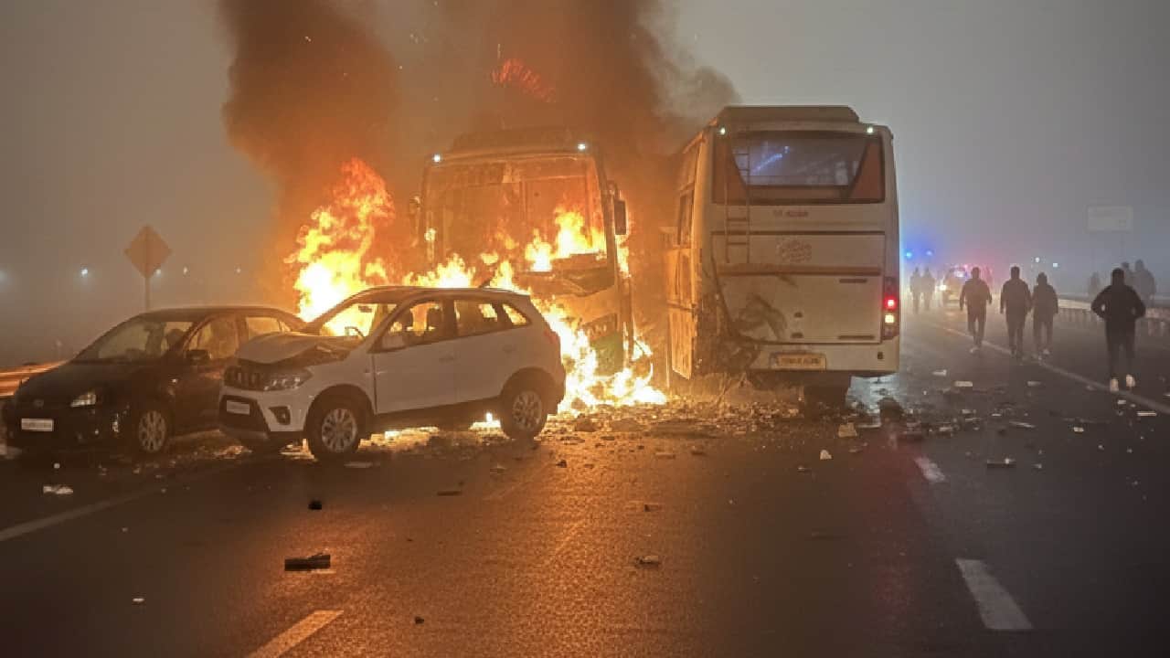 Yamuna Expressway Accident AI to understand how the accident happened