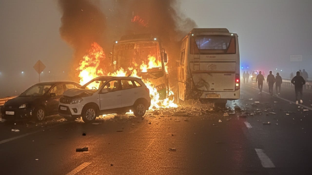 Yamuna Expressway Accident AI to understand how the accident happened