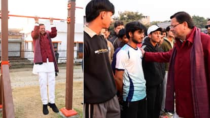 Dehradun News CM Dhami inspects Agniveer recruitment training center boosted morale of recruits By exercise