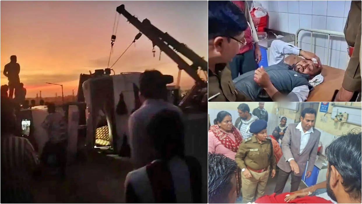 Bundi accident: Gravel-laden trolley overturns on car after tire bursts, 4 members of same family died