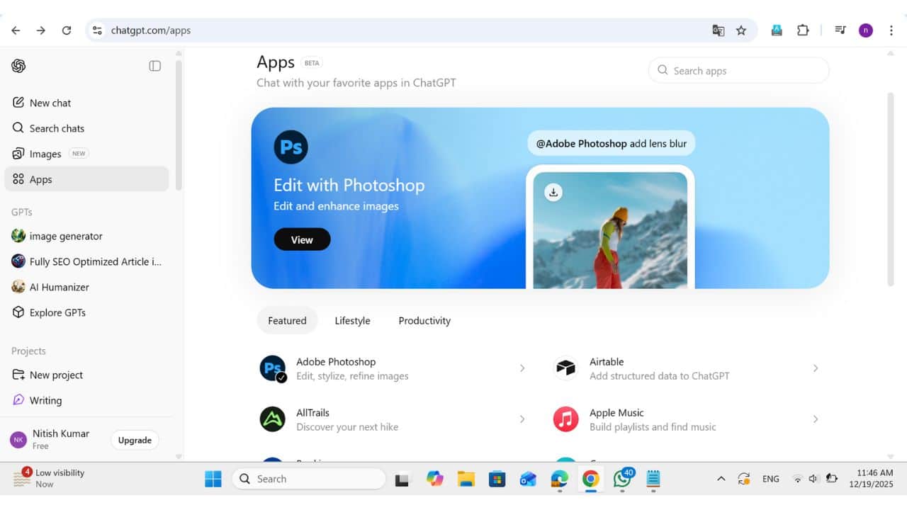 chatgpt launches app store directory introduces third party apps productivity improvement