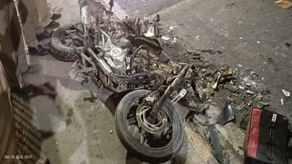 Two bike riders died after being crushed by a dumper on Shastri Bridge, the accident happened late at night.