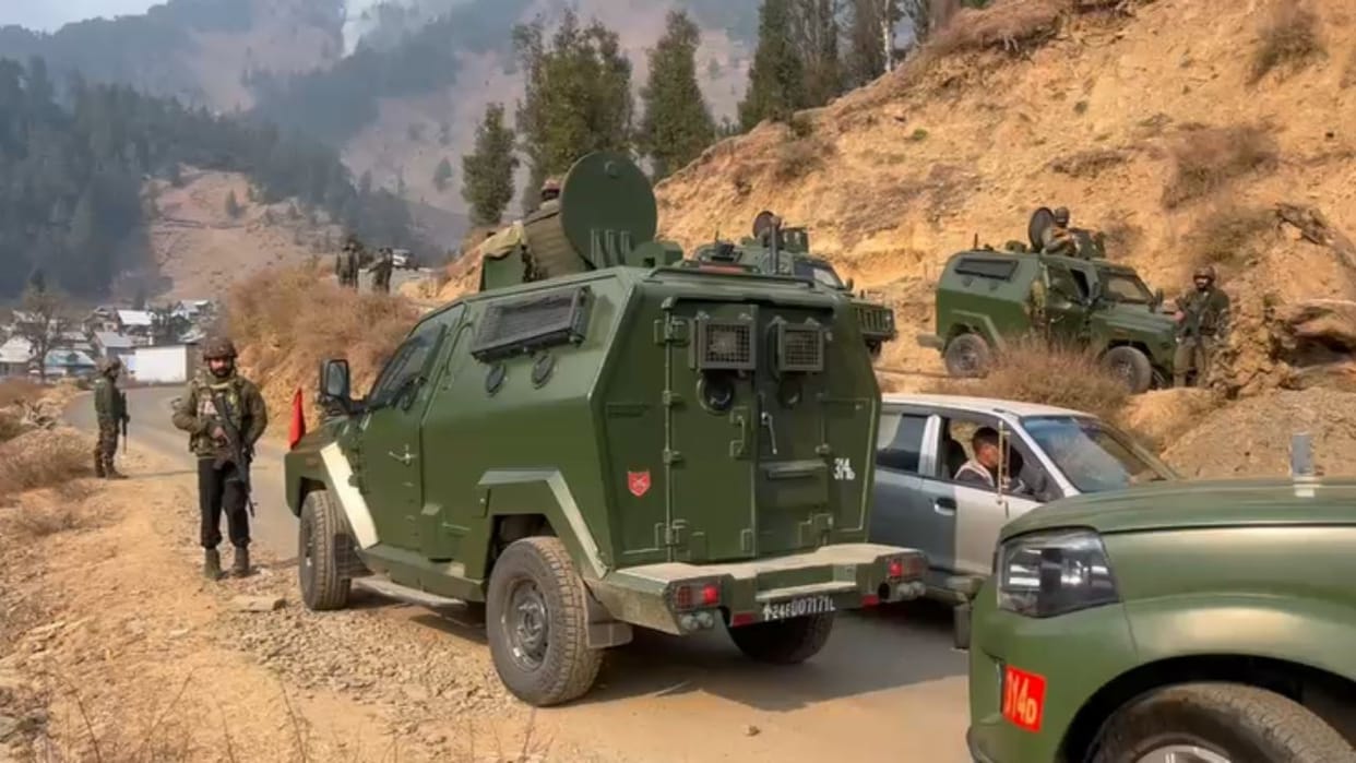 J&K: Search for terrorists in the forests of Majalta, security forces spread a net for 10 km, sniffer dogs and