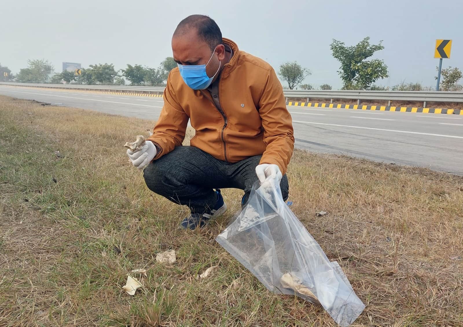 Yamuna Expressway Accident Photos scene at accident site remains shocking even on third day