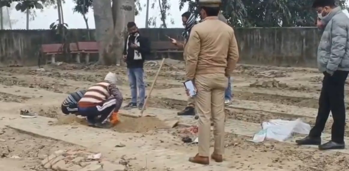 dead body of newborn exhumed and postmortem conducted 16 days after his death In Pilibhit