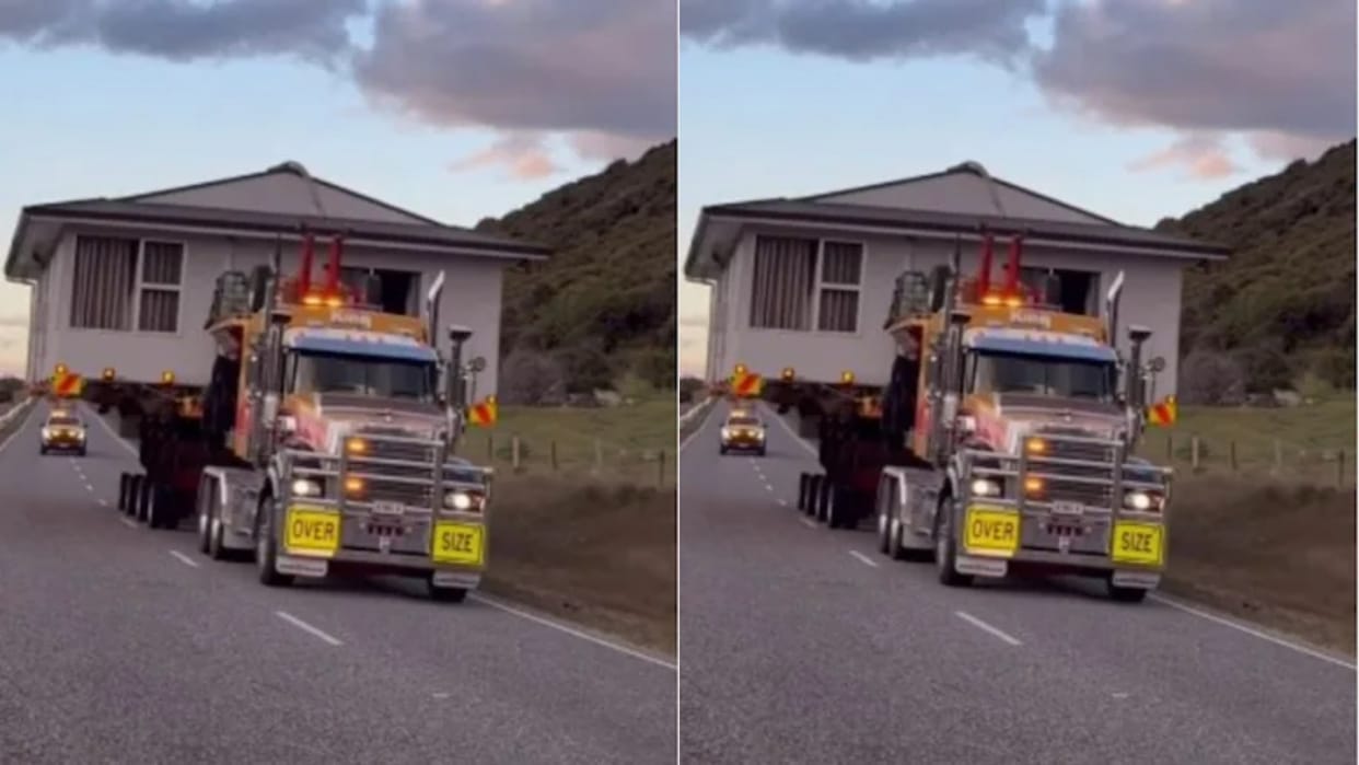 A man was seen moving an entire house onto a truck leaving people stunned Video Goes Viral