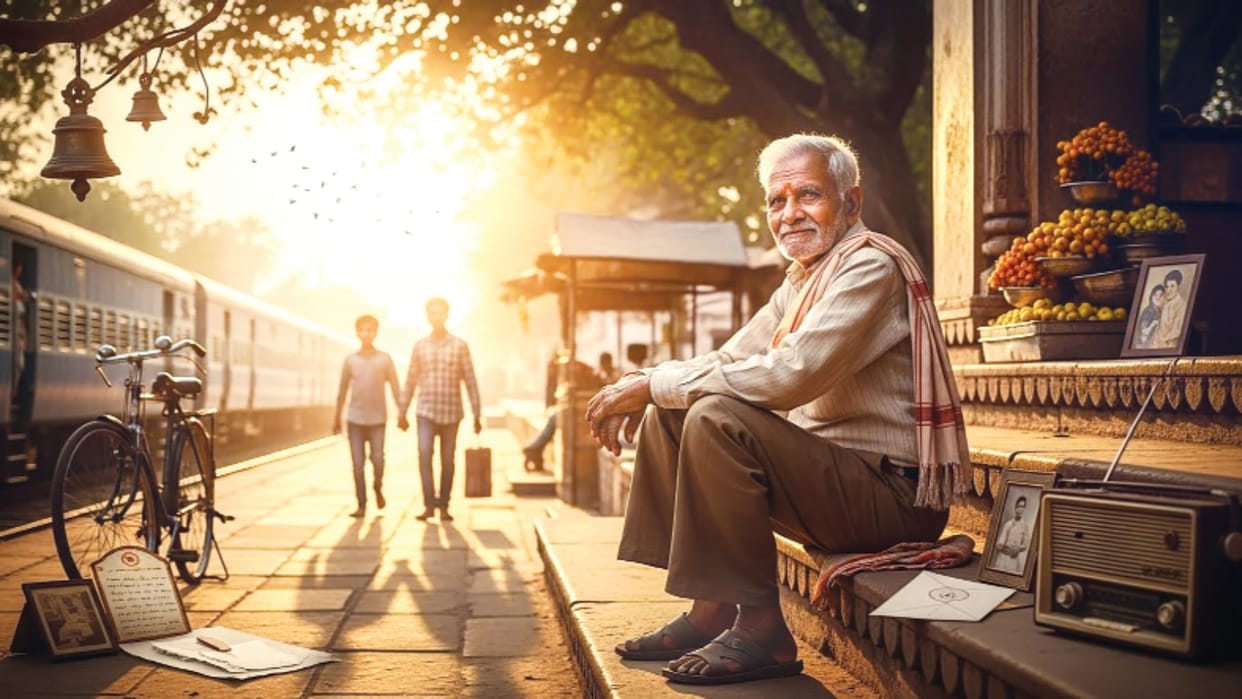 Old age: The sunset gives meaning to the day