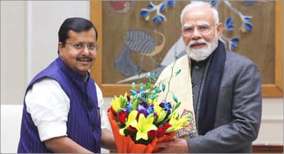 Delhi: PM Modi met BJP National Working President Nitin Nabin, Congratulated him on his new responsibility