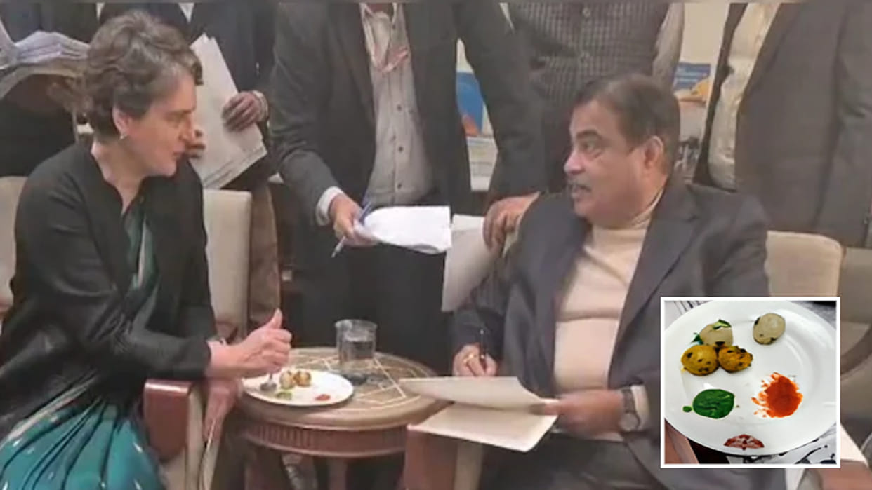 Congress MP Priyanka Gandhi meet with Union Minister Nitin Gadkari