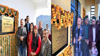 Education Minister inaugurated the lift irrigation scheme constructed at a cost of Rs 1.45 crore in Tharola.