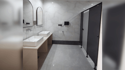 first modern public toilet built along Noida-Greater Noida Expressway photos