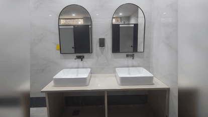 first modern public toilet built along Noida-Greater Noida Expressway photos