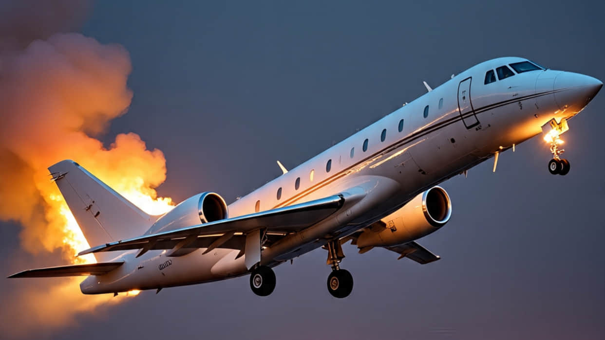 business jet crashed in North Carolina America killing several people