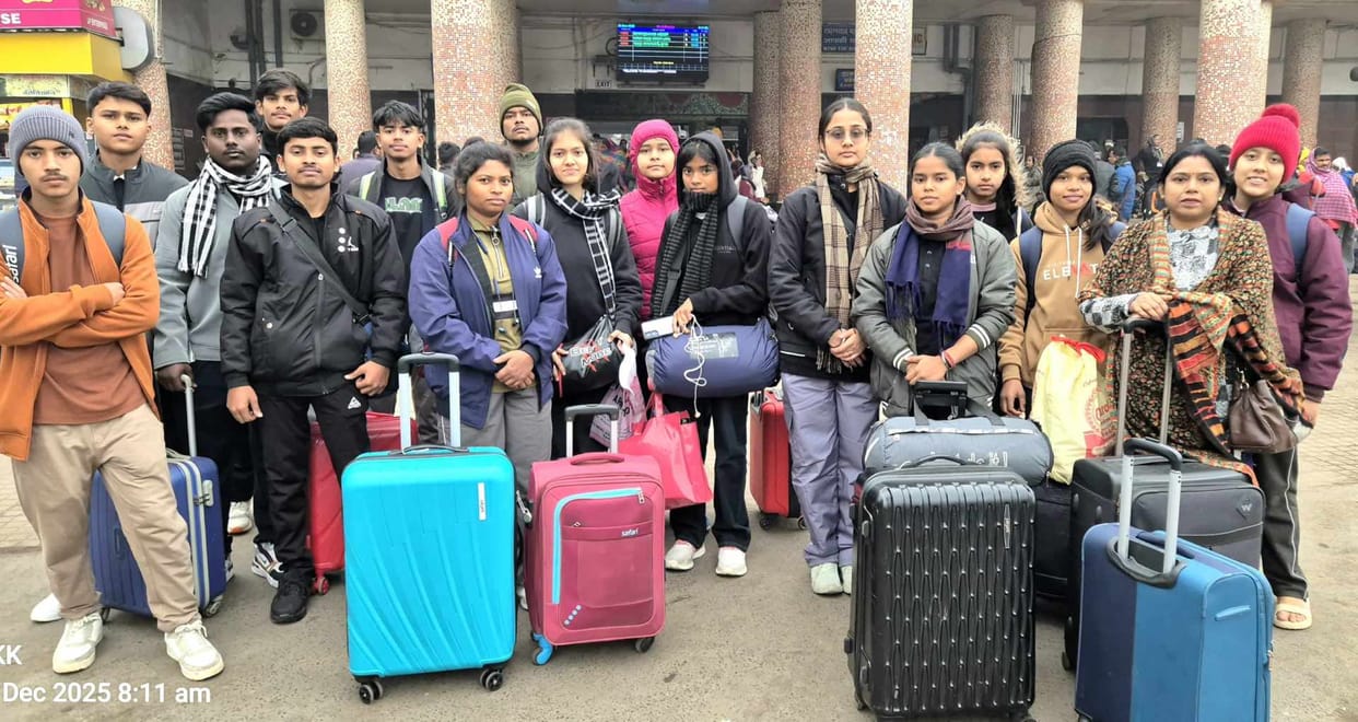 jharkhand thang ta team departs for 31st national junior championship guwahati