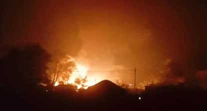 Bihar Fire: A massive fire breaks out in Tejashwi Yadav constituency 20 houses gutted due to a short circuit
