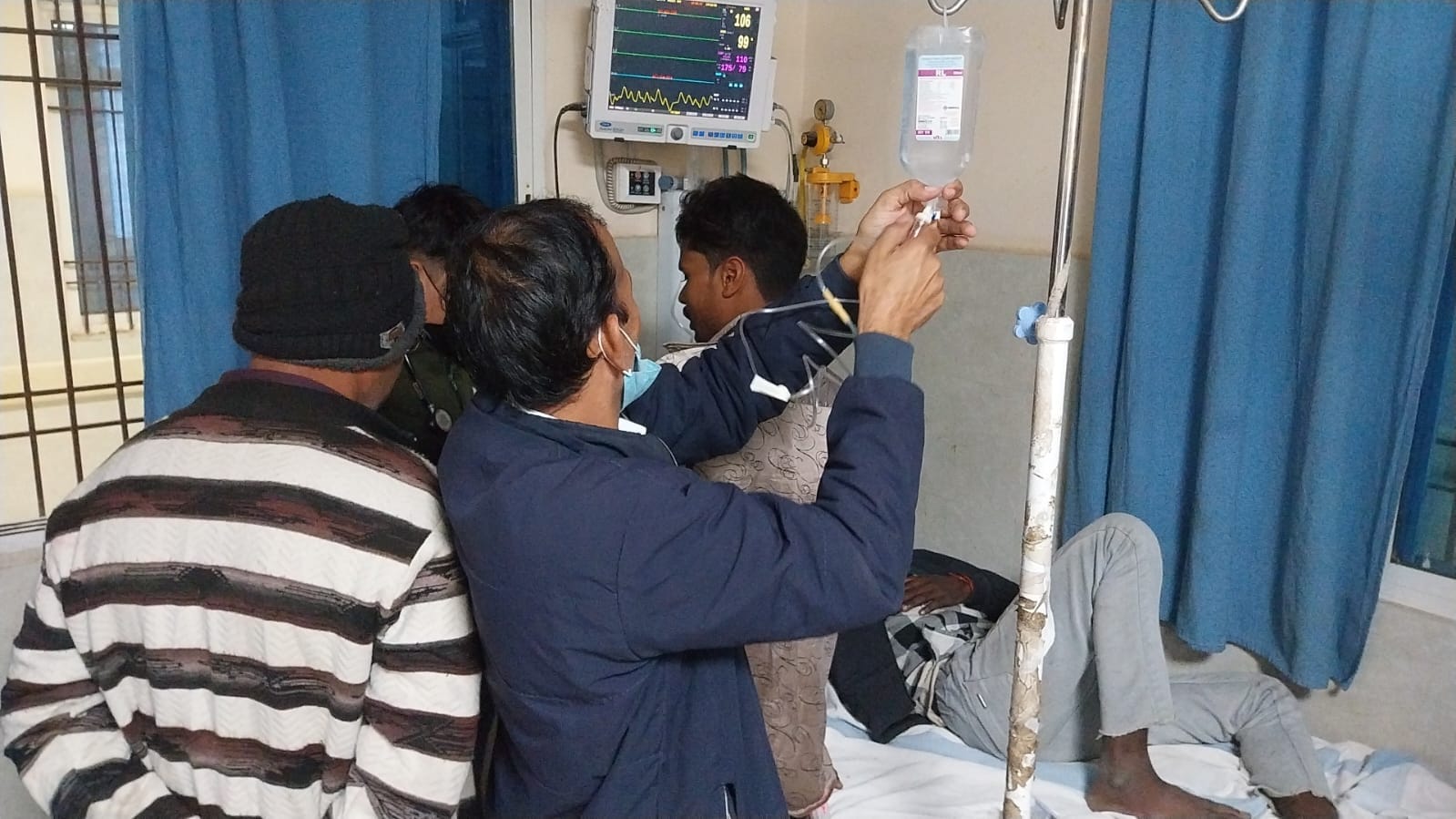 अस्पताल में भर्ती