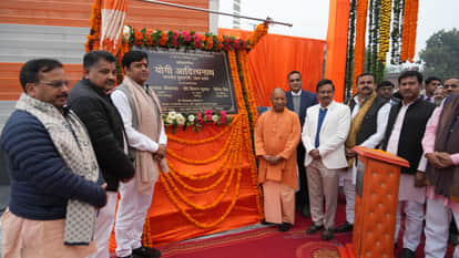 In Gorakhpur, CM Yogi took a dig at MP Ravi Kishan, saying, "If he invites you home for New Year, don't go."