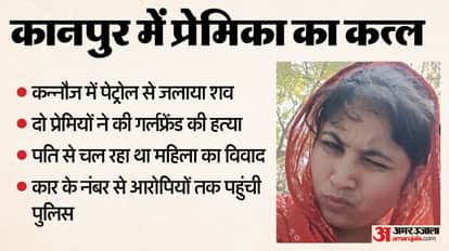 Two lovers murdered a woman in Kanpur and her body was burned with petrol in Kannauj
