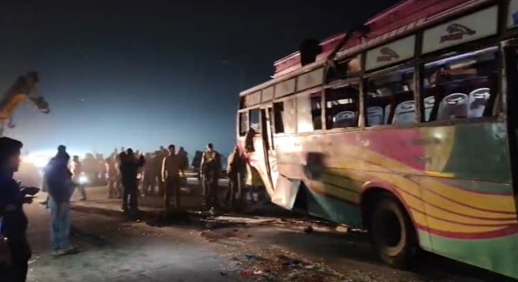 Accident in Jammu School bus returning from picnic overturns injuring over 35 students