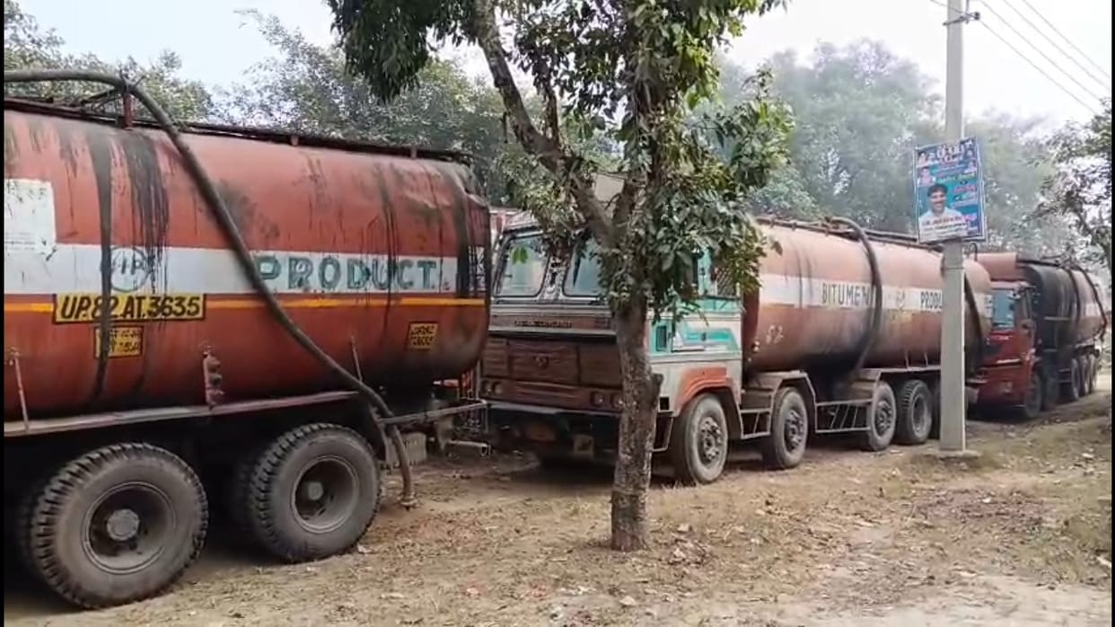 STF Busts Fake Bitumen Factory in Kasganj Adulteration Racket Exposed