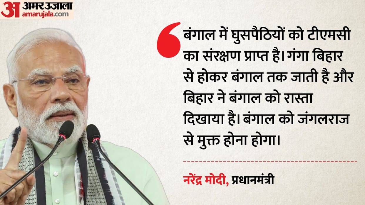PM Modi Visit West Bengal: Taherpur Parivartan Sankalpa Rally Kolkata Live Updates Hindi