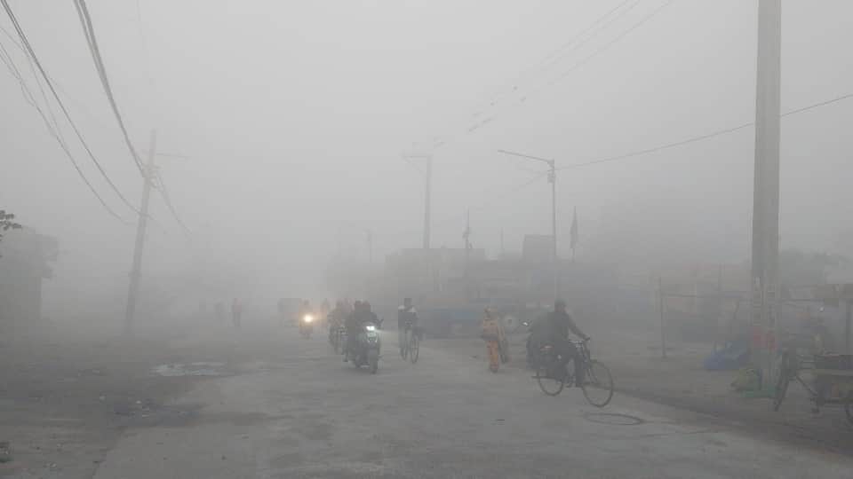 लुधियाना में घना कोहरा