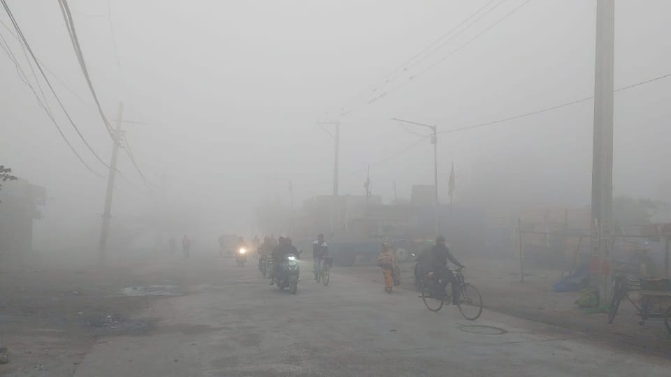 लुधियाना में घना कोहरा