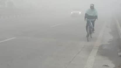 Fog in varanasi drivers unable to see even white lines and radium lights on highway