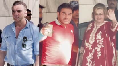 Sohail Khan Birthday Mother Salma Khan And Helen With Other Family Member Attend Celebration Party