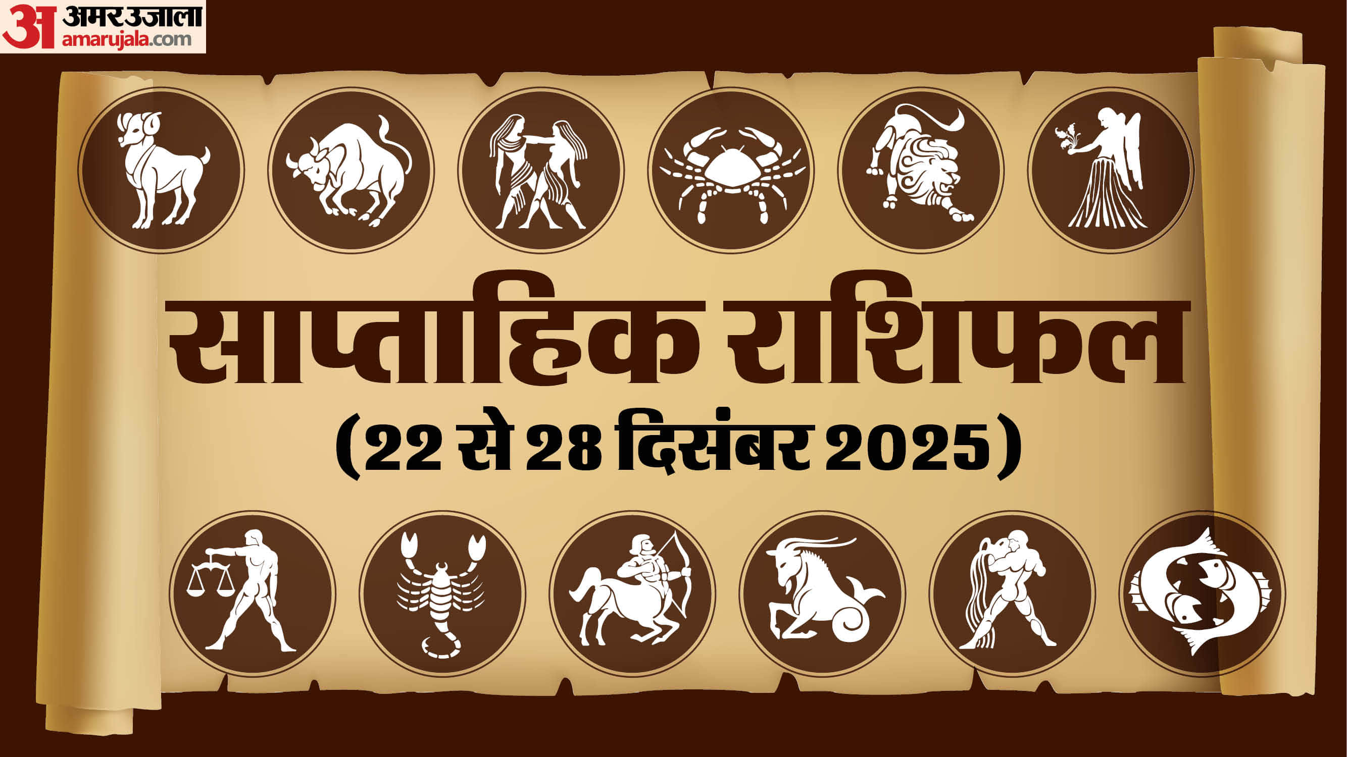 Weekly Horoscope 22 To 28 December 2025 Saptahik Rashifal Mesh Kark Tula Meen In Hindi