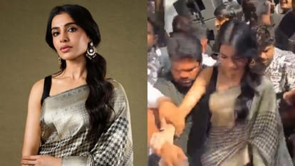 Celebrities Mobbing Incidents From Nidhhi Agerwal To Vijay Sreeleela Samantha Ruth Prabhu Kriti Sanon Kailash