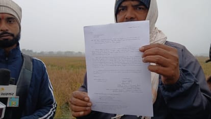 Bihar : Many acres of crops destroyed by chemical water of NTPC badh patna bihar