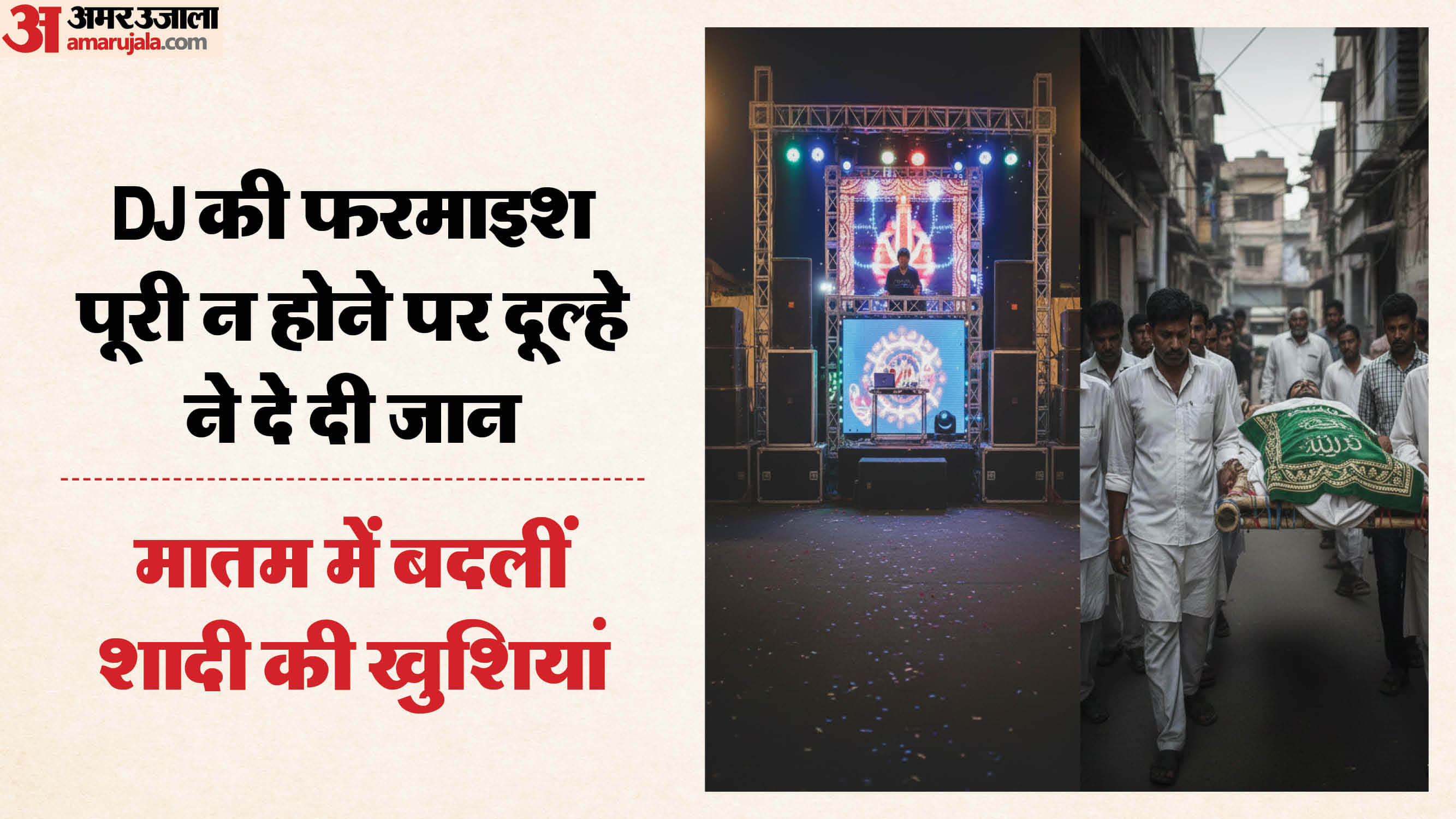 बरात में डीजे बजाने की इजाजत न मिलने पर दूल्हे ने दी जान