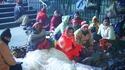 During the cold weather, patients and their attendants are forced to sleep in the open air outside hospitals
