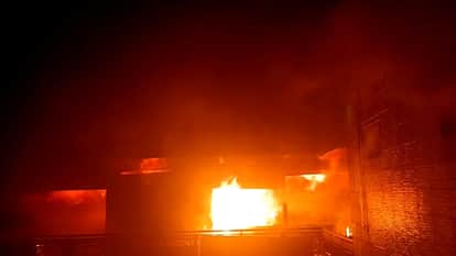 Fire broke out in a readymade shop due to battery explosion