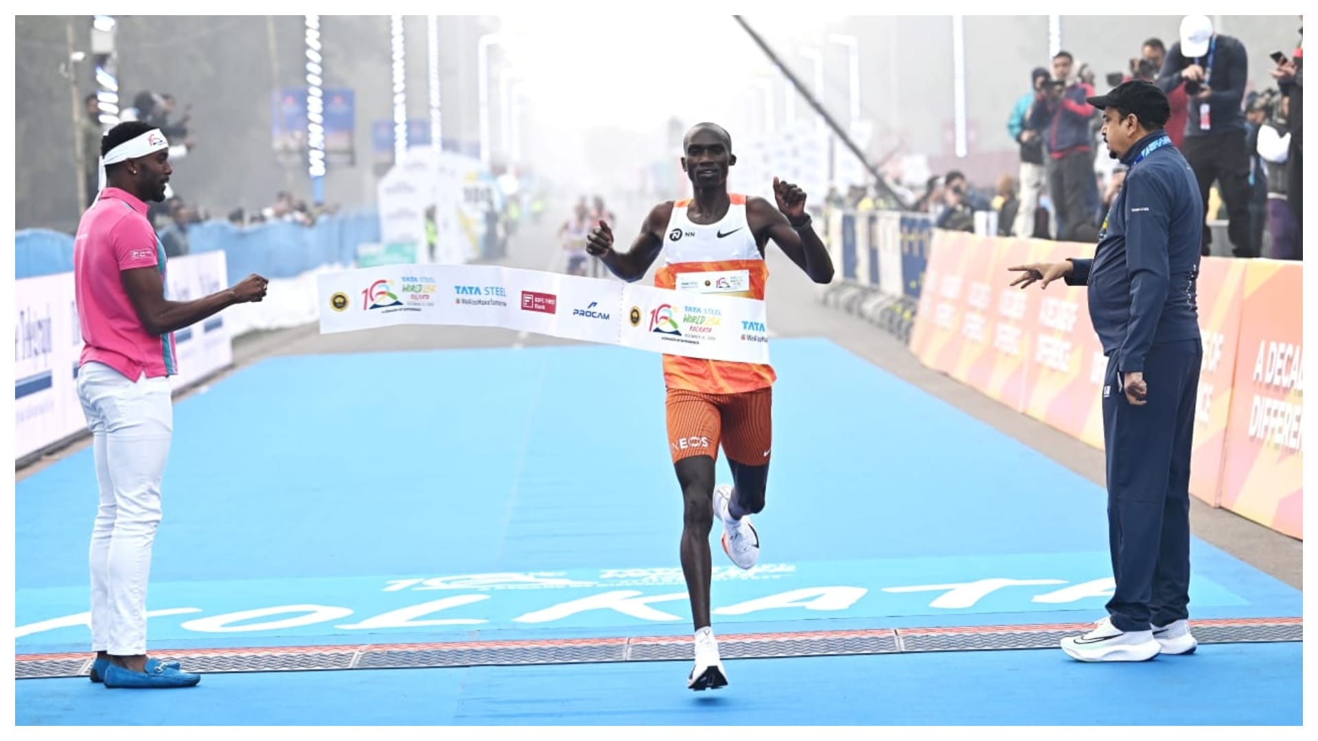 Tata Steel World 25K Kolkata: Gulvir Singh and Seema break records, Joshua Cheptegei shows strength