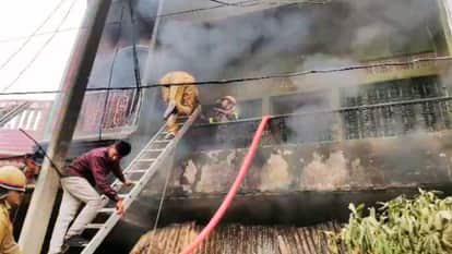 massive fire shop was also completely destroyed fire brigade ran out of water while trying to extinguish flame