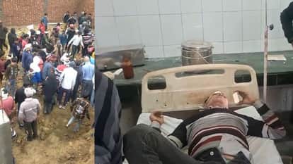 Seven people were trapped under rubble after basement wall collapsed in Agra