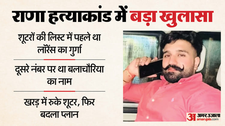 राणा हत्याकांड में नया खुलासा: गुर्गा हाथ न आया तो बदला प्लान... पहले बलाचौरिया को मारा; कोई और था पहला टारगेट