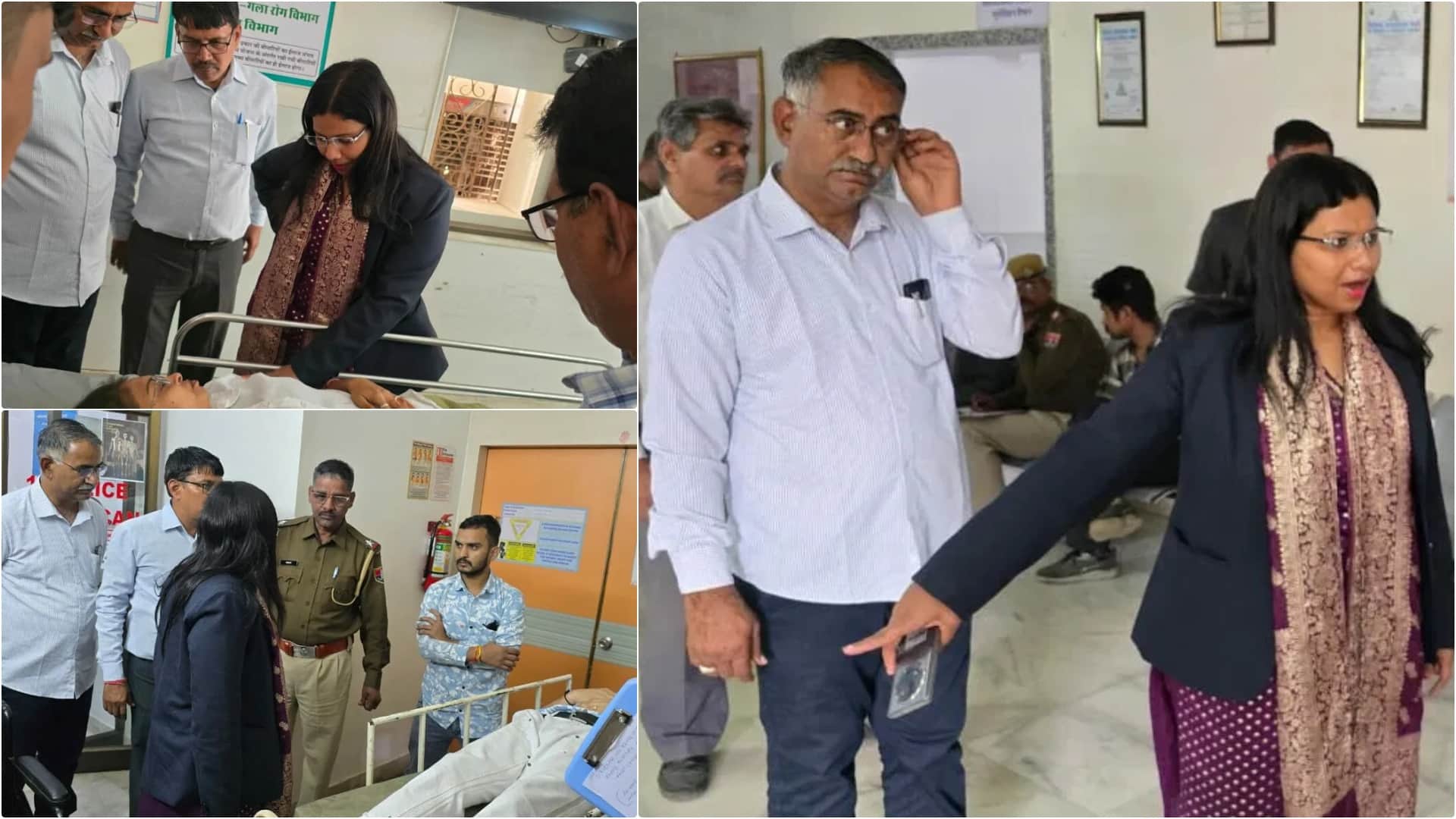 अस्पताल में भर्ती कराए गए घायल पर्यटक