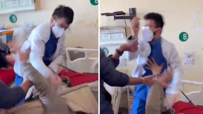 Himachal Pradesh Doctors assaults patient at IGMC Shimla patient nose bleeds watch video