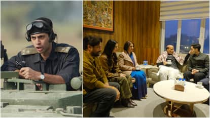 Defence Minister Rajnath Singh Felicitates 2nd Lieutenant Arun Khetarpal Family During Ikkis special Screening