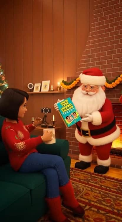 fun new feature arrived in AI for Christmas create  video message Santa Claus using just emoji