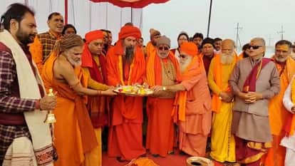 Magh Mela: Preparations for Magh Mela intensified, ground breaking ceremony for the camp of Shankaracharya