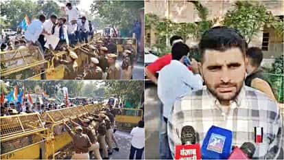 NSUI protests in Jodhpur to save Aravalli range, commotion at Collectorate; Ravindra Bhati reacts