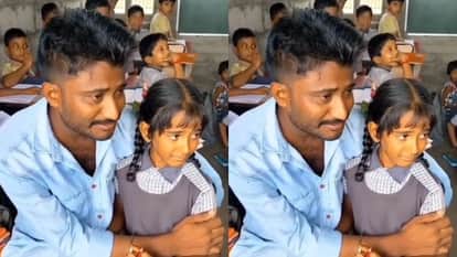 Father broken voice in classroom saying Madam do not beat her she does not have mother heart melts