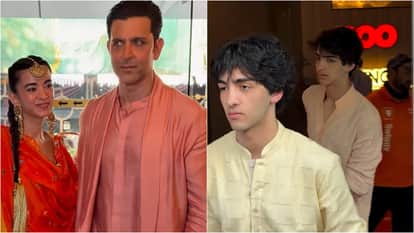 Superstar Hrithik Roshan Spotted with girlfriend saba azad and his son Video Goes Viral