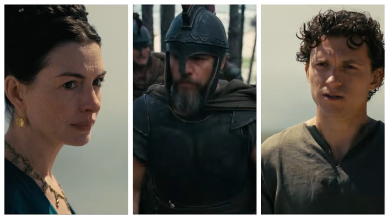 Christopher Nolan Movie The Odyssey Trailer Released Matt Damon Tom Holland Starrer