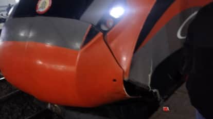 Engine of Vande Bharat Express damaged due to collision with unknown object