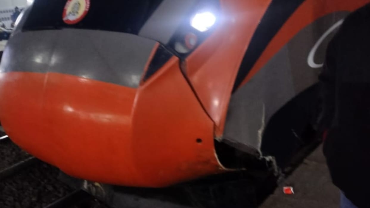 Engine of Vande Bharat Express damaged due to collision with unknown object